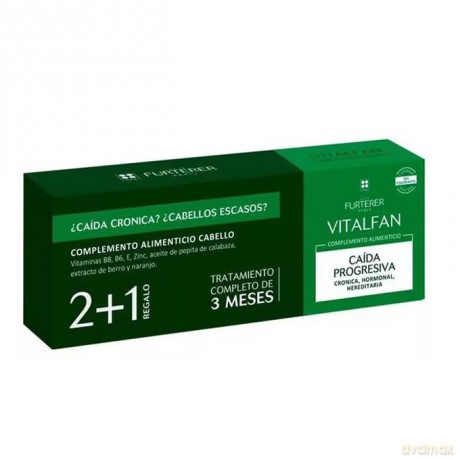 VITALFAN CAÍDA PROGRESIVA complemento alimenticio 3 x 30 cápsulas