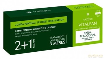 VITALFAN COMPLEMENTO ALIMENTICIO CAÍDA DEL CABELLO REACTIVA LOTE 3 pz