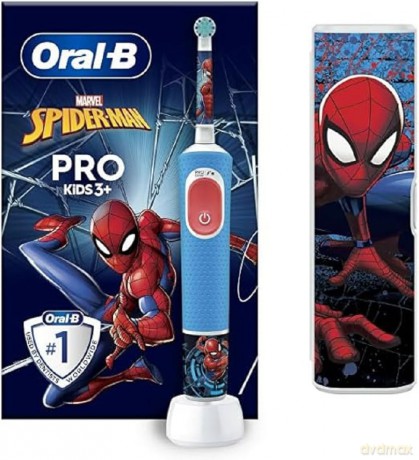 Vitality Pro Kids Spiderman Elektrische Zahnbürste mit Reiseetui