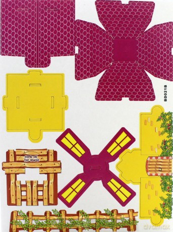 BENIAMIN 3D Zagroda z wiatrakiem (50269) [PUZZLE 3D]