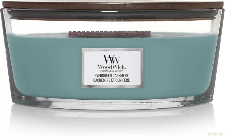 Świeca WoodWick Evergreen Cashmere 453g
