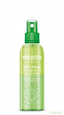 Weleda Weleda Skin Food Ultraleichtes Körperöl für trockene Haut, leichte trockene Öl-Feuchtigkeitspflege, Körperöl-Spray für Gesicht und Körper, langanhaltende, veganfreundliche Feuchtigkeitspflege