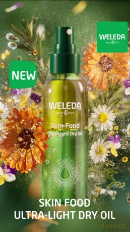 Weleda Weleda Skin Food Ultraleichtes Körperöl für trockene Haut, leichte trockene Öl-Feuchtigkeitspflege, Körperöl-Spray für Gesicht und Körper, langanhaltende, veganfreundliche Feuchtigkeitspflege