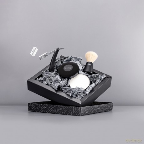 WILKINSON SWORD Barber's Style - The Pioneer Collection (Rasiermesser, 5 x Doppeklingen. Rasierpinsel, Rasierseife)