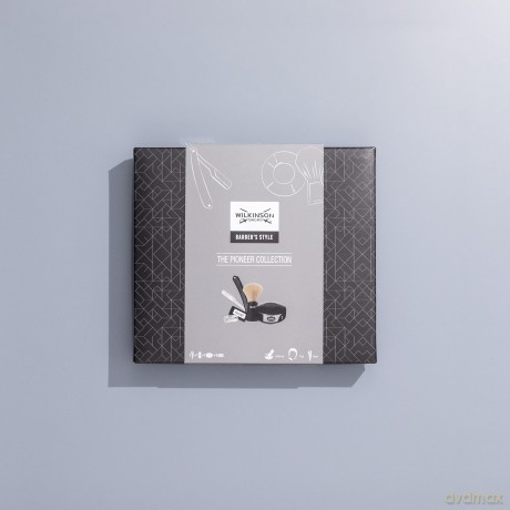 WILKINSON SWORD Barber's Style - The Pioneer Collection (Rasiermesser, 5 x Doppeklingen. Rasierpinsel, Rasierseife)
