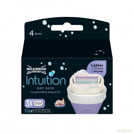 Wilkinson Sword Intuition Dry Skin Rasierklingen Klingen, für Damen Rasierer, 3 St