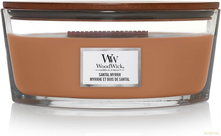 WoodWick Santal Myrrh Świeca Zapachowa Elipsa 453,6 g