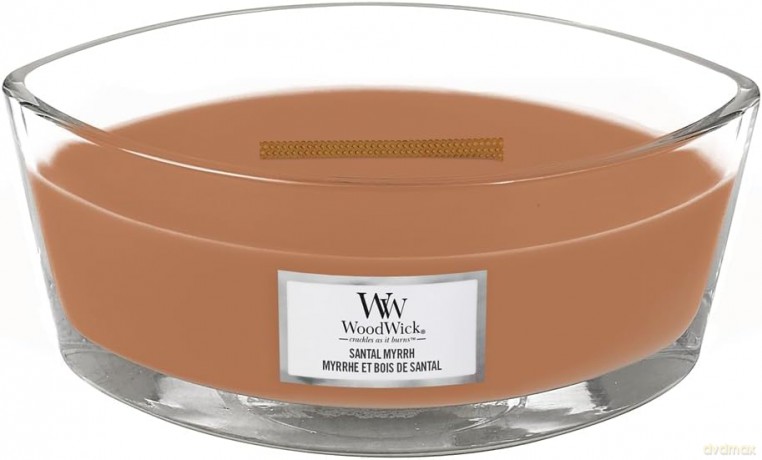 WoodWick Santal Myrrh Świeca Zapachowa Elipsa 453,6 g
