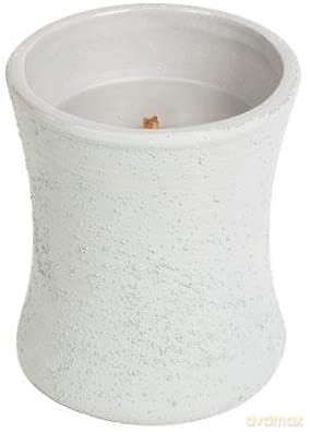 Woodwick Ceramic Oval Vase Candle, Cedarwood Smoke, 133,2g