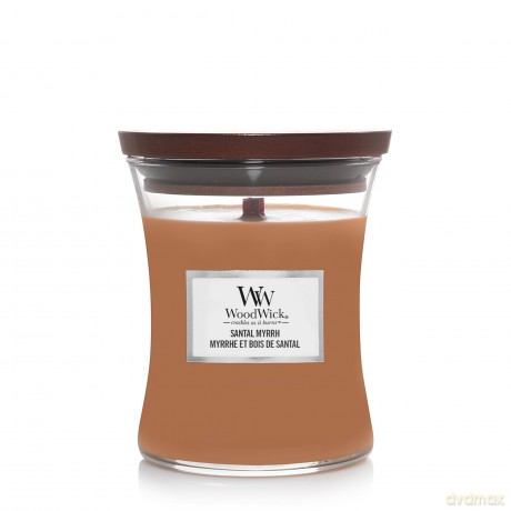 WoodWick średnia SANTAL MYRRH