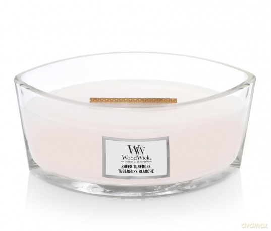 WoodWick Sheer Tuberose Ellipse Kerze 453.6g