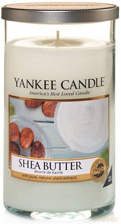 Yankee Candle Shea Butter Stumpenkerze, cremefarben, mittel