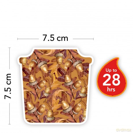 Yankee Candle Amber und Acorn Duftkerze, Glas, Braun, Klein, 96