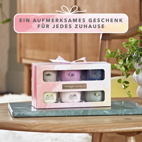 Yankee Candle Black Cherry Duftkerze, Sojawachs, 6 gefüllte Votivkerzen, 6