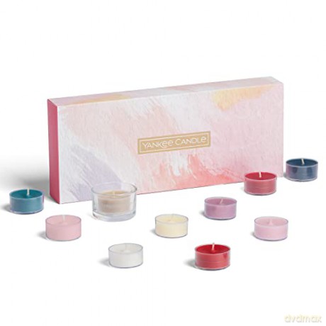 Yankee Candle Black Cherry Duftkerze, Wachs, 10 Teelichte, Gift Set