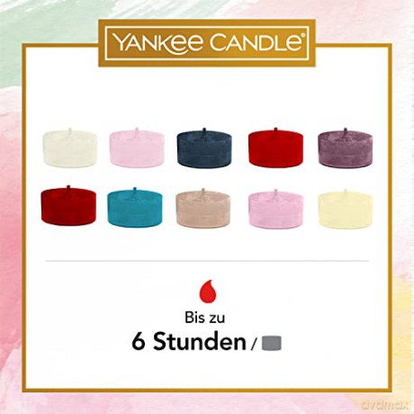 Yankee Candle Black Cherry Duftkerze, Wachs, 10 Teelichte, Gift Set