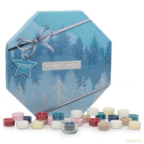 Yankee Candle Candle, Glas Holz Silber, Adventskranz Mit Duft