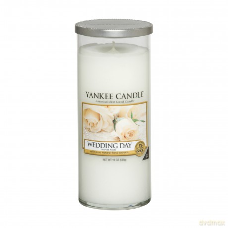 Yankee Candle DECOR LARGE PILLAR WEDDING DAY Duftkerze, Glas