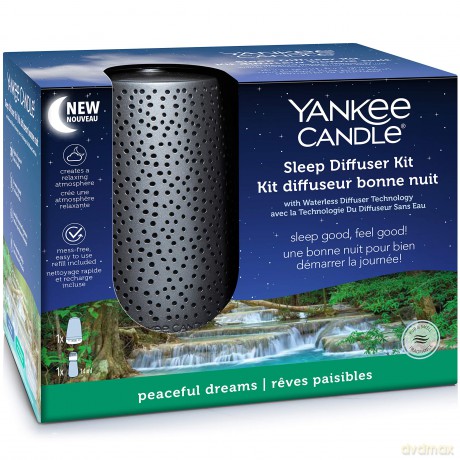 Yankee Candle Diffusor-Set, Silberfarben, Peaceful Dreams, Sleep Diffuser kit