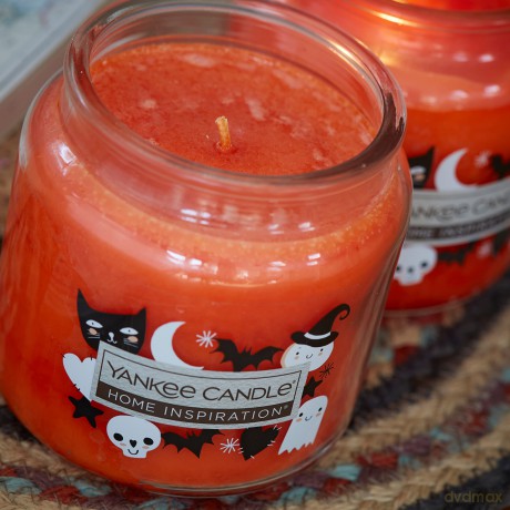 Yankee Candle Duftkerze, Home Inspiration, saisonaler perfekter Kürbis, mittlere Duftkerze im Glas, bis zu 75 Stunden Brenndauer