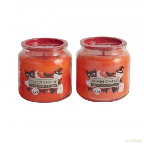 Yankee Candle Duftkerze, Home Inspiration, saisonaler perfekter Kürbis, mittlere Duftkerze im Glas, bis zu 75 Stunden Brenndauer