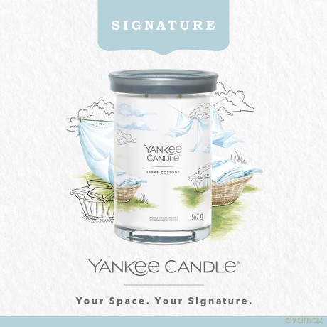 Yankee Candle Świeca Zapachowa Clean Cotton 567g