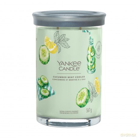 Yankee Candle Signature Świeca zapachowa ogórek-mięta