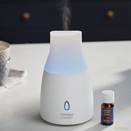 Yankee Candle Ultraschall-Aroma-Diffusor-Kit | Black Cherry Aroma Diffuser Öl | LED-Farbwechsel | Auto-Off-Timer | leiser Betrieb | UK-Stecker