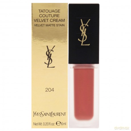 Yves Saint Laurent, Tatouage Couture Velvet Cream Velvet Matte Stain Nr.204 Beige Underground, 6 ml