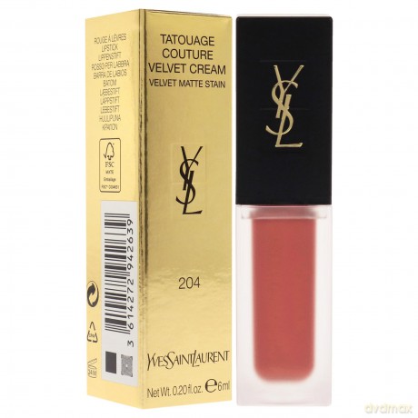 Yves Saint Laurent, Tatouage Couture Velvet Cream Velvet Matte Stain Nr.204 Beige Underground, 6 ml