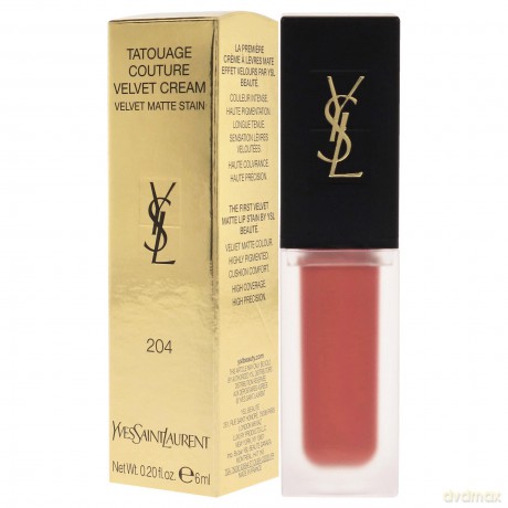 Yves Saint Laurent, Tatouage Couture Velvet Cream Velvet Matte Stain Nr.204 Beige Underground, 6 ml