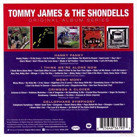 Tommy James & The Shondells: Original Album Series [5CD]