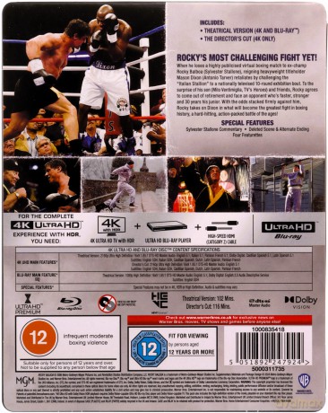 Rocky Balboa (steelbook) [Blu-Ray 4K]+[Blu-Ray]