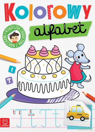 Kolorowy alfabet. Edukacyjna książeczka z naklejkami - Anna Podgórska, Monika Zubrycka [KSIĄŻKA]