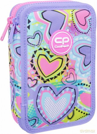Piórnik 2-komorowy z wyposażeniem Coolpack Jumper 2 Sew Heart