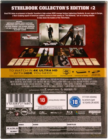 Bękarty wojny (steelbook) [Blu-Ray 4K]+[Blu-Ray]