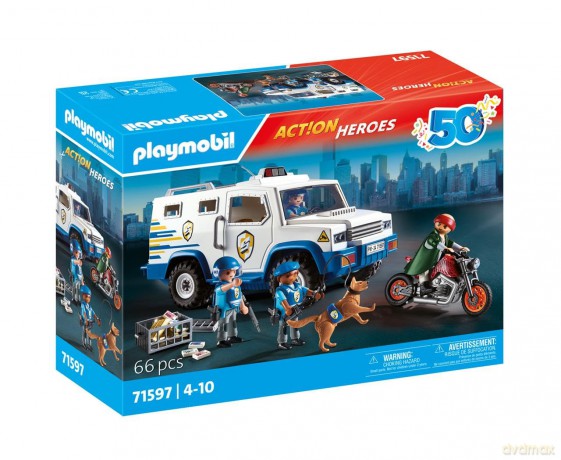 PLAYMOBIL Transporter pieniędzy (71597)