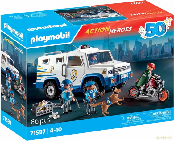 PLAYMOBIL Transporter pieniędzy (71597)
