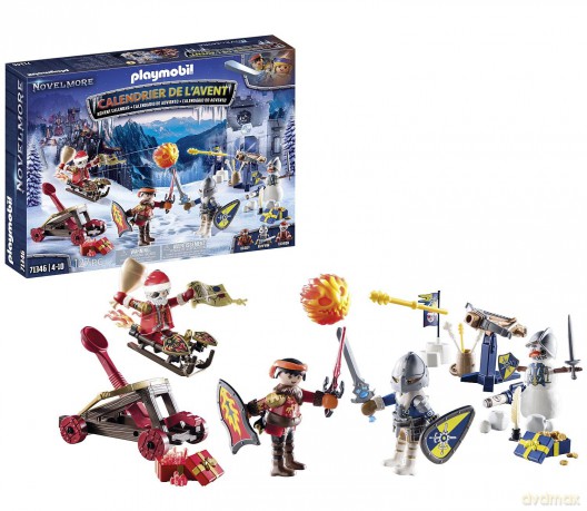 PLAYMOBIL Kalendarz adwentowy Novelmore: Bitwa na śniegu (71346)
