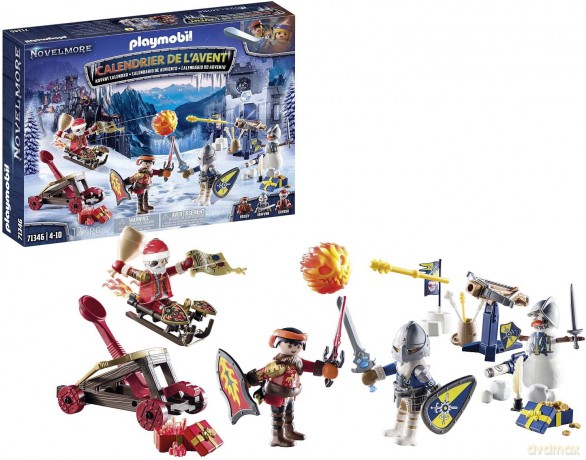 PLAYMOBIL Kalendarz adwentowy Novelmore: Bitwa na śniegu (71346)