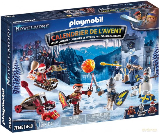 PLAYMOBIL Kalendarz adwentowy Novelmore: Bitwa na śniegu (71346)