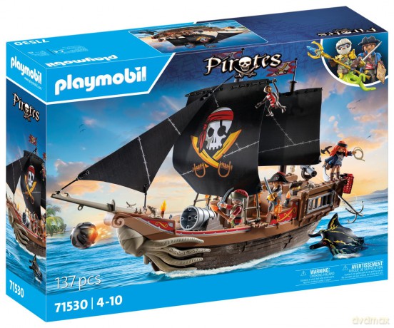 PLAYMOBIL Duży statek piracki (71530)