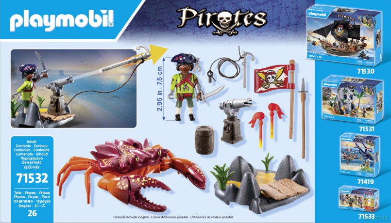 PLAYMOBIL Walka z ogromnym krabem (71532)