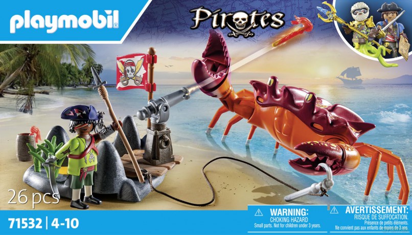 PLAYMOBIL Walka z ogromnym krabem (71532)