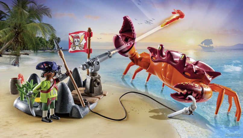 PLAYMOBIL Walka z ogromnym krabem (71532)