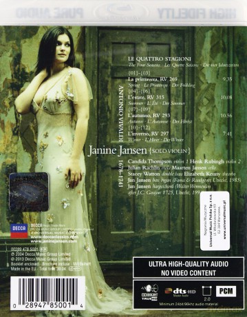 Janine Jansen: Vivaldi: The Four Seasons [Blu-Ray]