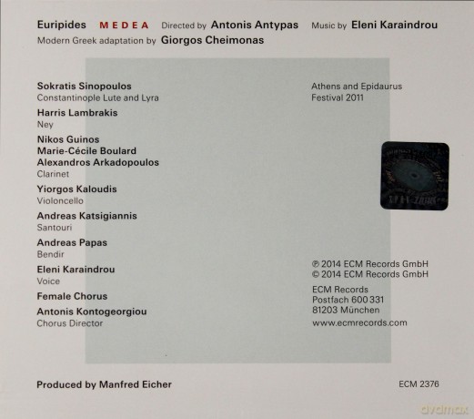 Eleni Karaindrou: Medea [CD]