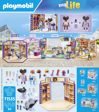 PLAYMOBIL Barbershop i salon fryzjerski (71535)