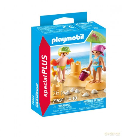 PLAYMOBIL Dzieci i zamek z piasku (71581)