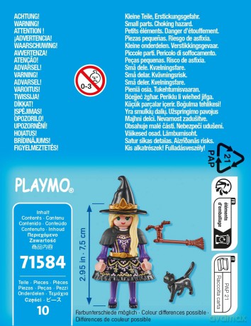 PLAYMOBIL Czarownica z kotem (71584)